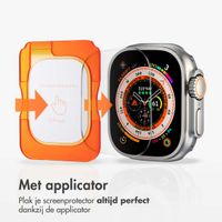 Accezz Gehard glas screenprotector met applicator Apple Watch Ultra 1 / 2 / 3 - 49 mm