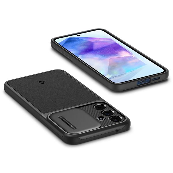 Spigen Optik Armor Camera Slider Samsung Galaxy A55 - Zwart