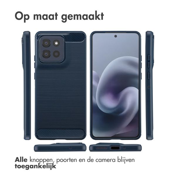 imoshion Brushed Backcover Motorola Moto G86 - Donkerblauw