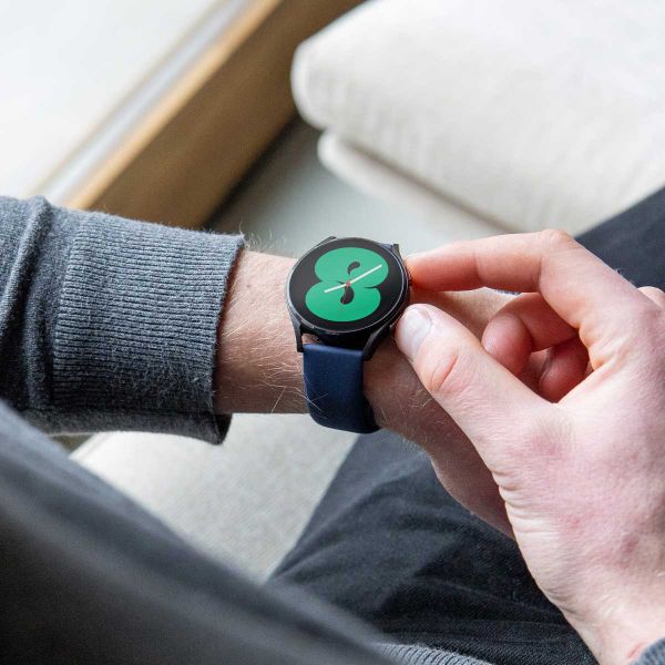 imoshion Siliconen Sport bandje  - Universeel 22 mm aansluiting - Donkerblauw