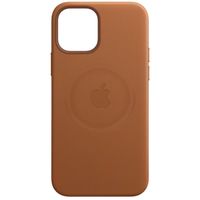 Apple Leather Backcover MagSafe iPhone 12 Pro Max - Saddle Brown