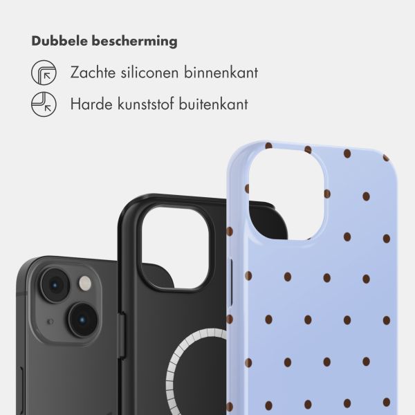 Selencia Vivid Backcover met MagSafe Apple iPhone 14 - Happy Dots Digital Sky