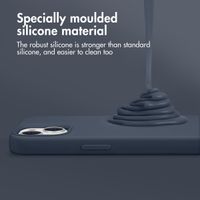 Accezz Liquid Silicone Back Cover with MagSafe Apple iPhone 16 Pro Max - Dark Blue