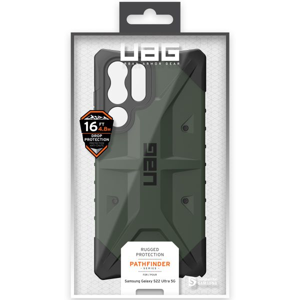 UAG Pathfinder Backcover Samsung Galaxy S22 Ultra - Olive Drab