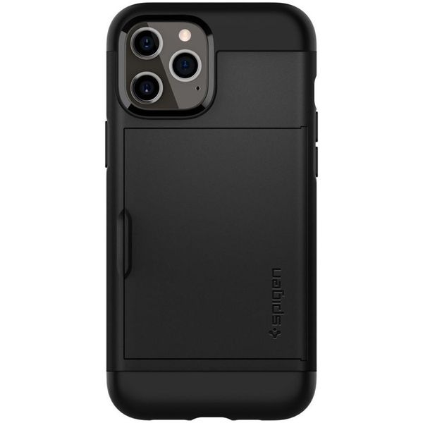 Spigen Slim Armor CS Backcover iPhone 12 (Pro) - Zwart