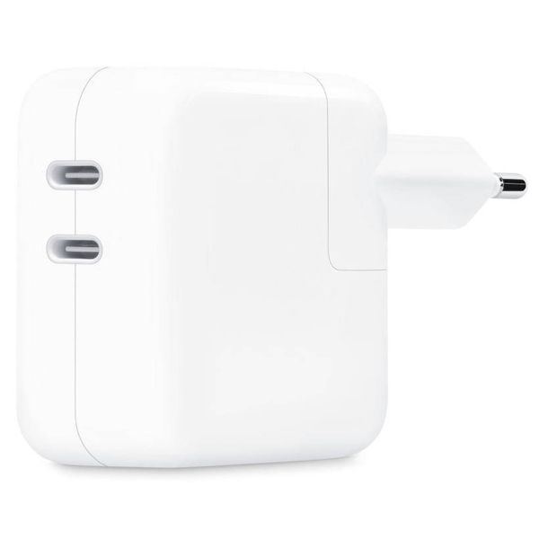 Apple Power adapter met twee USB-C poorten - 35 Watt - Wit