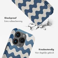 Selencia Vivid Backcover met MagSafe Apple iPhone 15 Pro - Wave Vibes Classic Blue