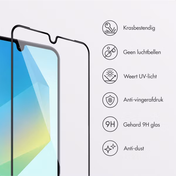 Accezz Gehard Glas Screenprotector + Applicator Samsung Galaxy A16 (4G/5G) / A17 (5G)