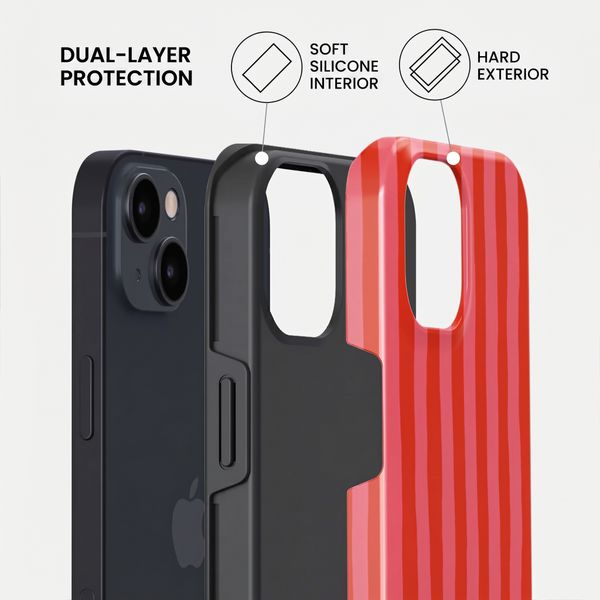 Burga Tough Back Cover with MagSafe Apple iPhone 15 - Pomegranate