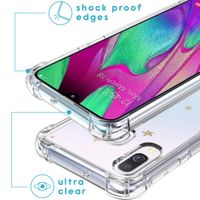 imoshion Design hoesje met koord Samsung Galaxy A40 - Sterren - Goud