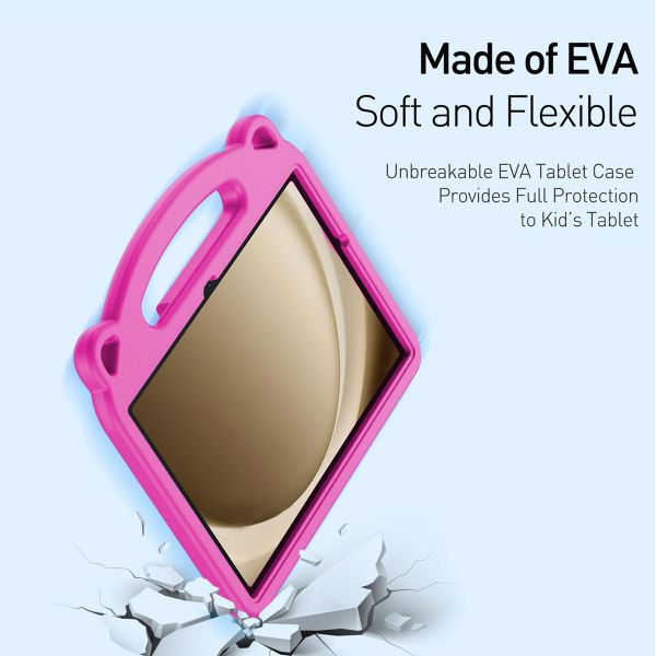 Dux Ducis Panda kidsproof backcover met standaard Samsung Galaxy Tab A11 Plus / A9 Plus - Roze