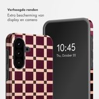 Selencia Vivid Backcover Samsung Galaxy A57 (5G) - Check This Burgundy