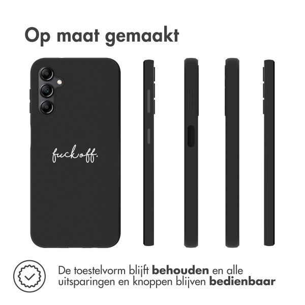 imoshion Design hoesje Samsung Galaxy A14 (5G/4G) - Fuck Off - Zwart