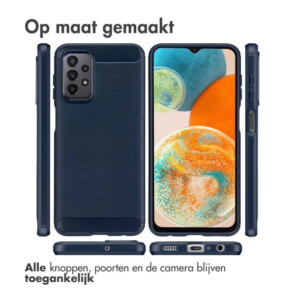 imoshion Brushed Backcover Samsung Galaxy A23 (5G) - Donkerblauw