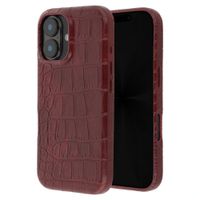 Selencia Croco Backcover met MagSafe Apple iPhone 17 - Burgundy