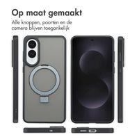 Accezz Ring Stand Backcover met MagSafe Samsung Galaxy S25 Edge - Zwart