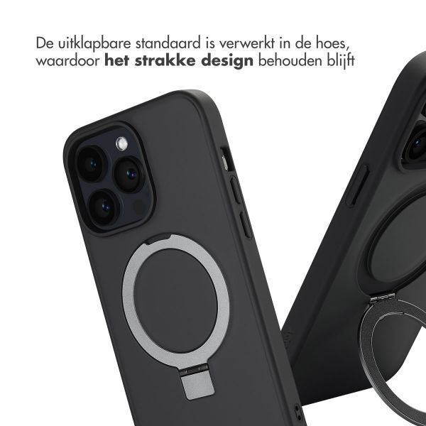 Accezz Ring Stand Backcover met MagSafe Apple iPhone 14 Pro Max - Zwart