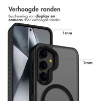 Accezz Rugged Frosted MagSafe Backcover Samsung Galaxy S24 Plus - Zwart