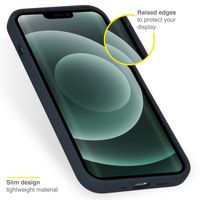 Accezz Liquid Silicone Backcover Apple iPhone 13 Mini - Donkerblauw