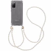 imoshion Backcover met koord + armband - Parels Samsung Galaxy S20 FE