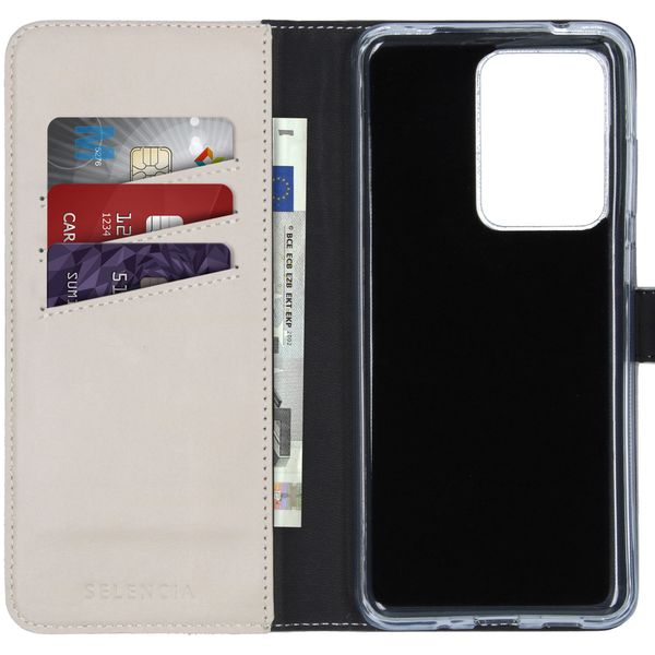 Selencia Echt Lederen Bookcase Samsung Galaxy S20 Ultra - Greige