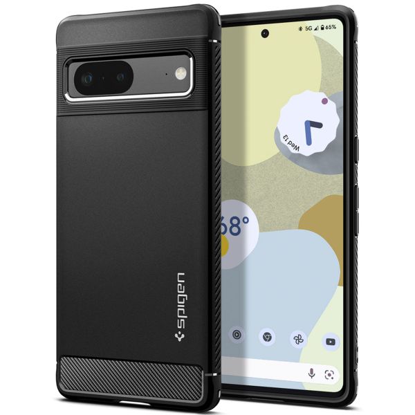 Spigen Rugged Armor Backcover Google Pixel 7 - Zwart