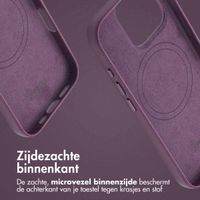 Accezz MagSafe Leather Backcover Apple iPhone 16 Pro - Heath Purple