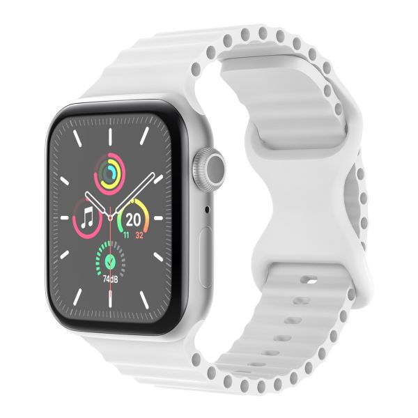 imoshion Athletic siliconenbandje Apple Watch Series 1 t/m 9 / SE (38/40/41 mm) | Series 10 (42 mm) - Wit