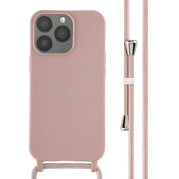 imoshion Siliconen hoesje met koord iPhone 13 Pro - Sand Pink