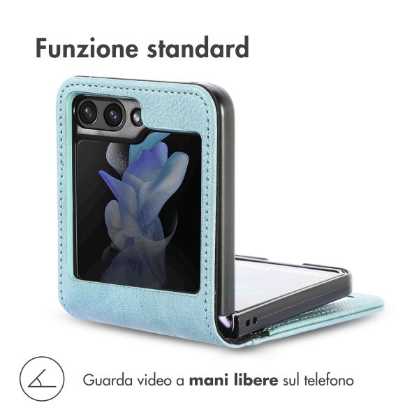 imoshion Luxe Bookcase Samsung Galaxy Z Flip 5 - Lichtblauw