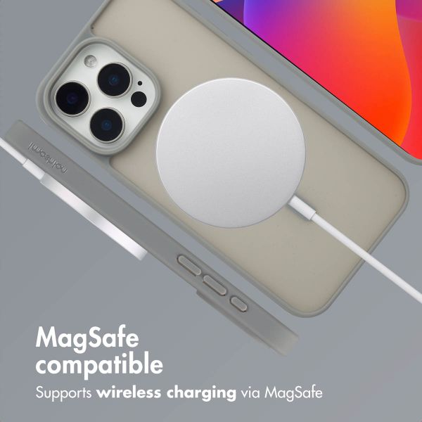 imoshion Colour Guard Back Cover with MagSafe Apple iPhone 15 Pro Max - Grey