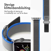 imoshion Nylon Trail bandje Apple Watch Series 1 t/m 11 / SE / Ultra (44/45/46/49 mm) - Blue / Grey