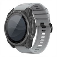 imoshion QuickFit® Stripe Siliconenbandje  - Garmin 26 mm aansluiting - Grijs