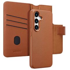 Accezz Leather Bookcase 2-in-1 met MagSafe Samsung Galaxy S25 - Sienna Brown