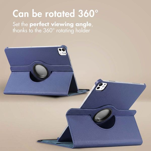 imoshion 360° Rotating Case Apple iPad Pro 11 (2025) M5 / (2024) M4 - Dark Blue