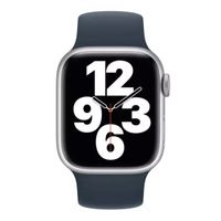 Apple Siliconen solobandje Apple Watch | 44/45/46/49 mm - Maat 12 - Storm Blue