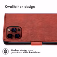 imoshion Luxe Bookcase Apple iPhone 15 Pro - Rood