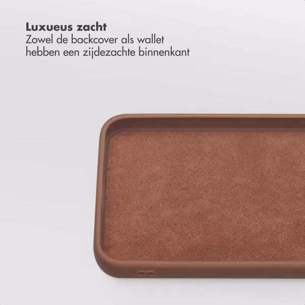 Selencia Olyn Uitneembare Bookcase met MagSafe Samsung Galaxy A36 - Bruin