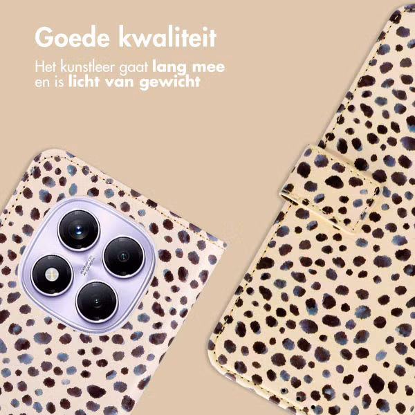 imoshion Design Bookcase Xiaomi Redmi Note 14 Pro (4G) - Black And White Dots