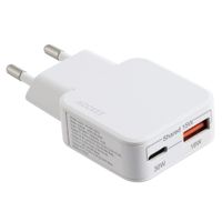 Accezz Ultra Slim GaN Oplader - USB-C + USB-A - 30W - Wit