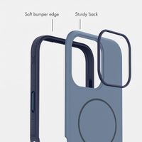 imoshion Colour Back Cover with Thin MagSafe Ring Apple iPhone 16 Pro - Dark Blue