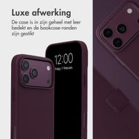 Accezz Leather Bookcase 2-in-1 met MagSafe Apple iPhone 18 Pro / 17 Pro - Heath Purple