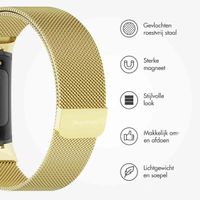 imoshion Milanees magnetisch bandje Fitbit Charge 5 - Maat S - Goud