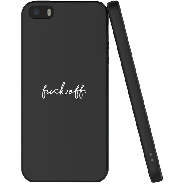 imoshion Design hoesje iPhone 5 / 5s / SE - Fuck Off - Zwart