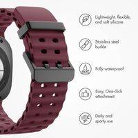 imoshion Ocean Silicone Band Samsung Galaxy Watch Ultra 2 (2026) / Ultra (2024/2025) - Wine Red