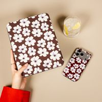 Selencia Vivid Tablet Case Apple iPad Air 11 inch (2026) M4 / (2025) M3 / (2024) M2 / Air 5 (2022) / Air 4 (2020) - Choco Flower Pop