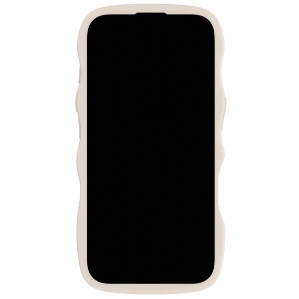 Holdit Wavy Case Apple iPhone 16 - Transparent / Light Beige