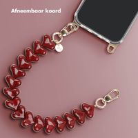 Selencia Transparent Case with Hooks + Lova Wrist Strap Apple iPhone 11 - Burgundy