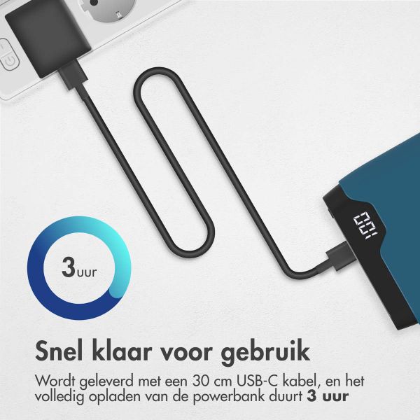 imoshion Powerbank - 10.000 mAh - Quick Charge en Power Delivery - Blauw