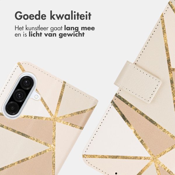 imoshion Design Bookcase Samsung Galaxy A36 - Beige Graphic